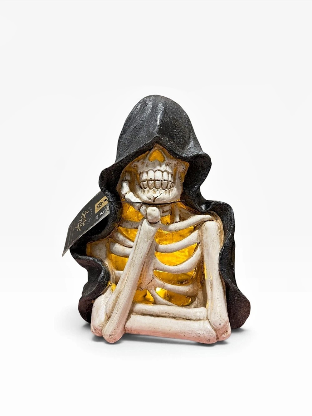 Spooky night Skeleton Figurine in Black & White